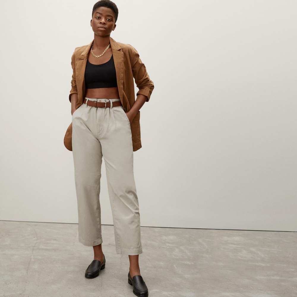 Everlane The Pleated Chino Tan Base - Size 2